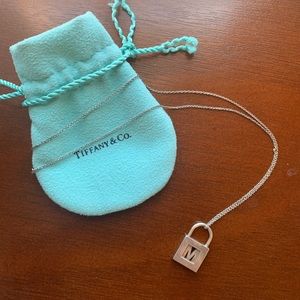 Tiffany & Co Letter M Pendant Necklace